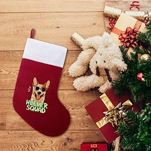 ראש כלב מגניב גרבי חג המולד גרב עץ חג המולד קישוטי סנטה קישוטי תלייה לחופשת אח 16.5
