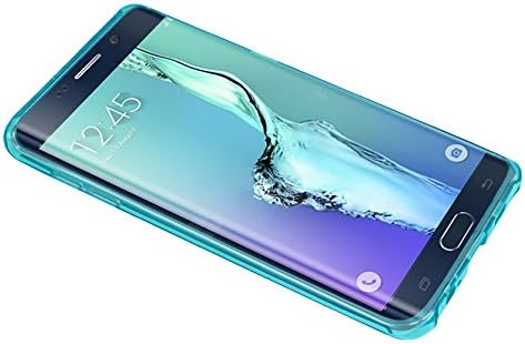 Reako Wireless Wireless TPU נשיאה מארז עבור Samsung Galaxy S6 Edge Plus - Clear Navy