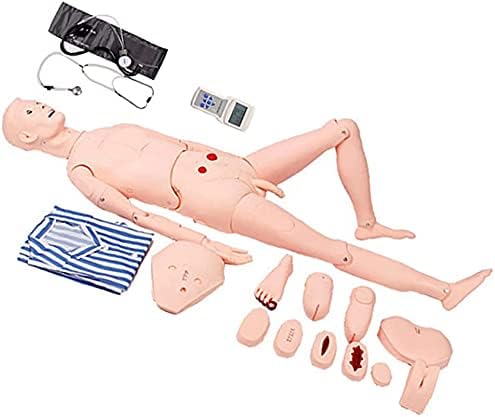 סיעוד Manikin PVC אימון סיעודי בובות עם מדידת לחץ דם ומודולי מיטות מיטות ואיברי המין הניתנים להחלפה