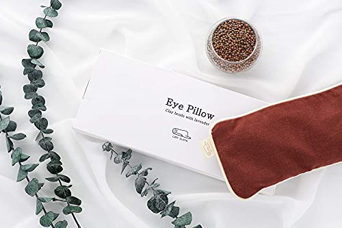 עצלן עצלן עין כרית-טבעי חימר חרוזים עם לבנדר-חם או קר משוקלל עין מסכת-שימוש לשינה, יוגה, מדיטציה