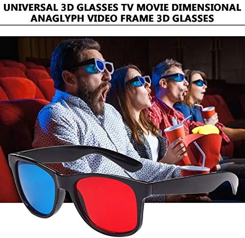 לובונבו אוניברסלי 3 משקפיים סרט טלוויזיה ממדי אנאגליף מסגרת וידאו 3 משקפיים משחק זכוכית אדום וכחול צבע