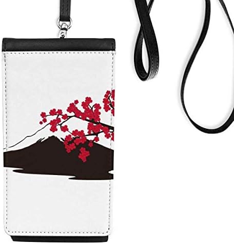 סאקורה יפנית וארנק טלפון יפני ארנק תליה כיס נייד כיס שחור