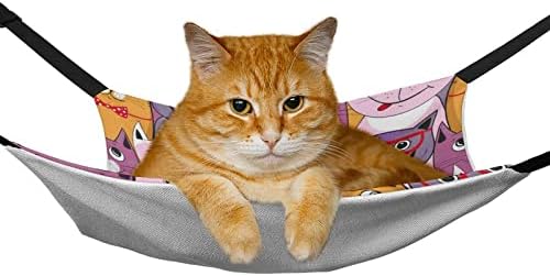 חתול מיטת קריקטורה חתול מחמד כלוב ערסל לנשימה תליית מיטת עבור חתלתול גור ארנב החולדה 16.9 איקס 13