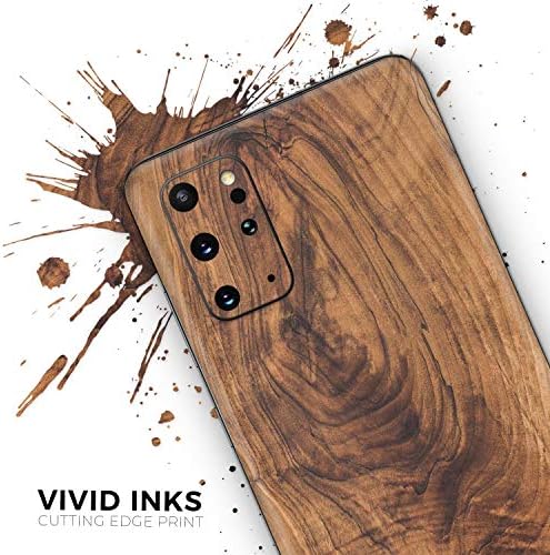 תכנן קרשים עץ גולמי של Skinz V11 מגן על כיסוי עור עטיפת ויניל מגן תואם ל- Samsung Galaxy S20