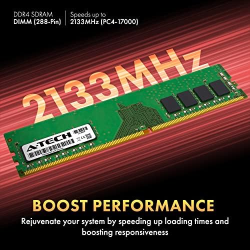 A-Tech 8GB DDR4 2133 MHz UDIMM PC4-17000 CL15 DIMM NONE ECC מודול זיכרון זיכרון שולחן עבודה