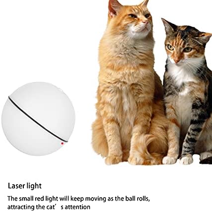 כדור אינטראקטיבי של קינורגו חתול, כדור מעשי מתגלגל גלגול נוח ABS לחתול לחיית המחמד לבית