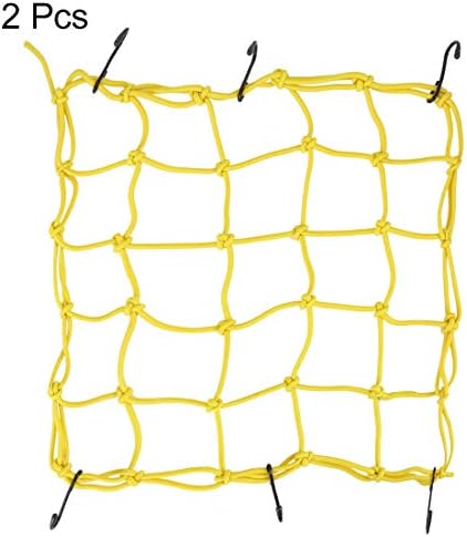 UXCELL A17031700UX1024 BUNGEE BUNGEE MONCLECLE CARGOGE TARGAGE MESH SHEW STORDER, 2 חלקים