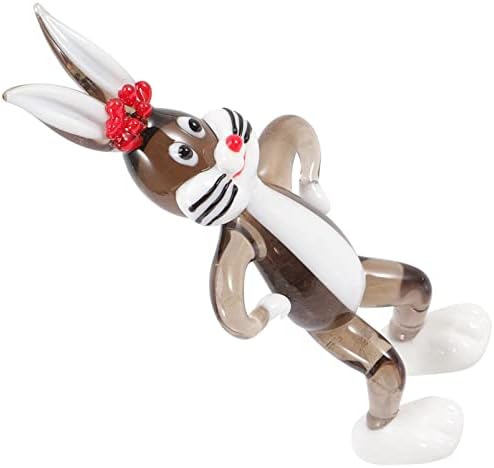 Pretyzoom Desktop Decor Bunny Funny Filline Rabbit ארנב צלמית עמידה דמות ארנבת למשרד שולחן עבודה שולחן