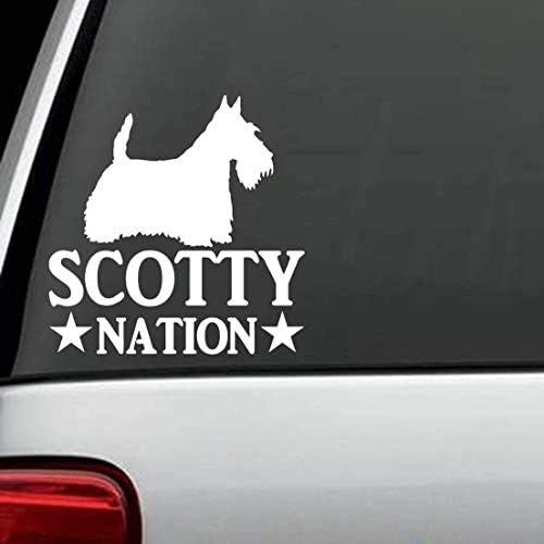 מדבקות Bluegrass B1097 Scotty Nation Scottish Terrier Love מדבקה מדבקה