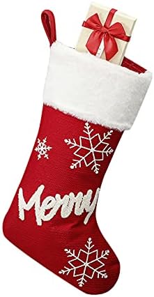 גרביים לחג חג מולד מתלה משפחה לקישוטי דפוס חג המולד מחזיקי קישוט משובצים גרבי מסיבה אדומה תפאורה ביתית