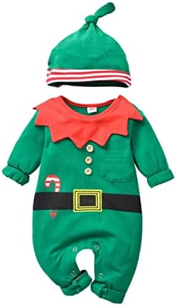 שלום תינוק תלבושת שדון תלבושת חג המולד סרבל חג המולד בנות בנות חג מולד רומפר 6-12 חודשים ילד חג מולד