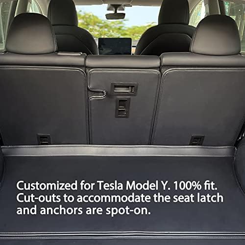 Tesbeauty Tesla דגם y מושב אחורי מגן אחורי מושב אחורי כיסוי סיבים מגן על תא מטען 3 חתיכות כל מזג האוויר
