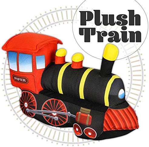 רכבת קטיפה בגודל 11 אינץ 'לילדים - צעצוע כרית רכבת ממולאת מקסימה - מושלם לילדים להתכרבל או להשתמש בהם