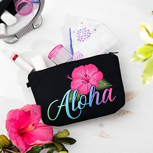 Aloha מעצבת תיק קוסמטי של Aloha לנשים תיק איפור מרווח נסיעות לטיולי מתזים לאביזרי תיקי טואלט מתזים ומארגנים