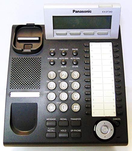 Panasonic KX-DT343-B טלפון לתצוגה דיגיטלית שחורה