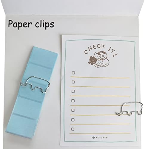 חמוד סימניות נייר קליפים פיל-מצחיק ציוד משרדי מתנה