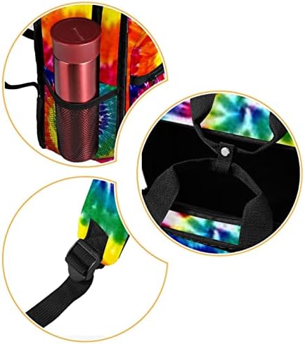 תרמיל תרמיל טבובט נסיעות קלות מחשב נייד תרמיל מזדמן לנשים, עניבת קשת מערבולת צבע