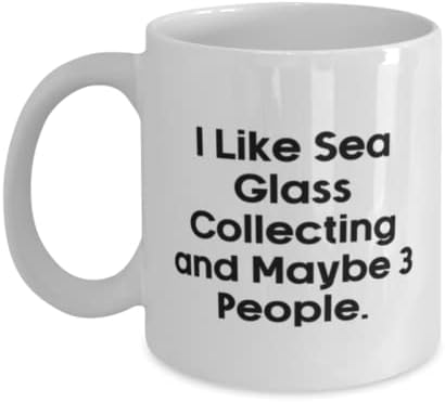 מתנות איסוף זכוכית ים מושלמת, אני אוהב איסוף זכוכית ים ואולי 3 אנשים, חופשת ספל 15 oz 15oz מחברים, כוס