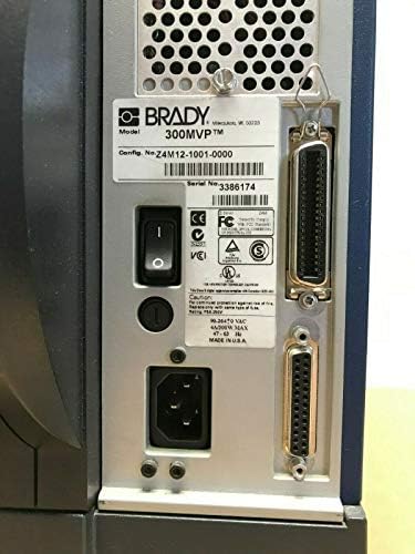 Brady 300MVP Z4M12-1001-0000 מדפסת תווית W/ הדפסים