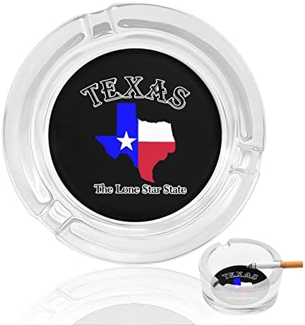 טקסס, סיגריות הזכוכית הבודדת של סטאר סטייט מאפרות מגש אפר שולחני יצירתי לקישוט המשרד הביתי