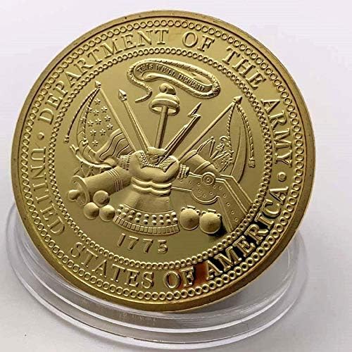 כוחות הצבא של ארצות הברית מזכרות מחלקת מצופה זהב של הצבא 1 PCS מטבע מטבע זיכרון מטבע מטבע