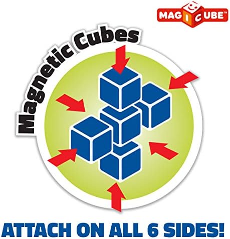 Geomag Magicube Safari Park, 16 קוביות מגנטיות למשחק יצירתי, ילדים בגיל 1+, סט צעצועי בנייה חינוכיים