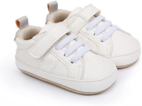 נעלי בנות בנות של קוסנקים תחרה מעלה סניקרס לתינוקות עור פו -גומי סולית יילוד לופרס פעוטות ראשונות נעלי
