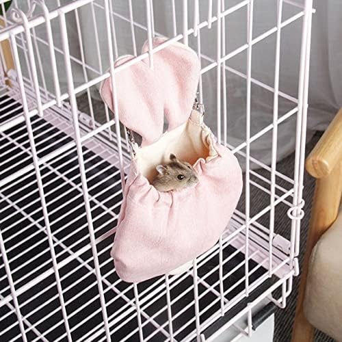 אגר חיות מחמד שק שינה חמים בית בית צמר צמר בקתת כלוב תלוי קן צעצוע חמוד למיני עכברים בעלי חיים קטנים,