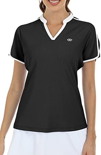 חולצות פולו גולף גולף של Mofiz נשים חולצות שרוול קצר חולצות טניס