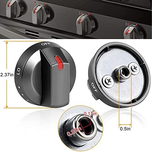 【משודרג】 DG64-00473B שחור מחוזק מחוזק חלופי כפתור תנור לתנור סמסונג טווח תנור תנור תנור כפתור NX58J5600SG,