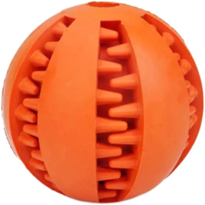 כדור צעצוע טוחני גומי חיית מחמד כדור טוחן כדור טוחן עמיד ביס אורך אבטיח שיניים ניקוי שיניים דליפת כדור