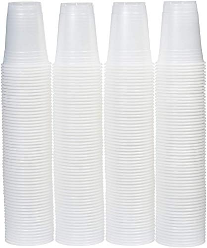 יסודות אמזון כוסות פלסטיק חד פעמיות 16 אונקיות, שקופות / שקופות-חבילה של 240