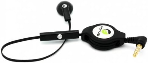 פונוס שחור נשלף 3.5 ממ מונו מונו אוזניות אוזניות יחיד אוזניות יחיד עם מיקרופון עבור Virgin Mobile HTC