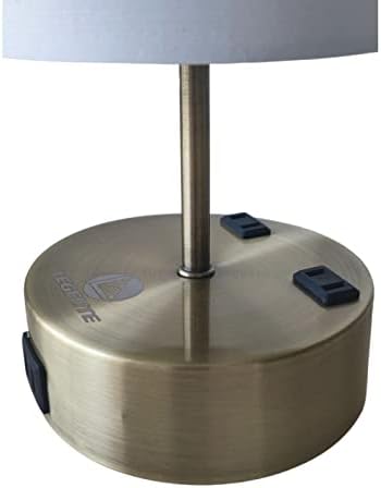 LEAGELITE שולחן מגע מנורות שידת לילה לחדר שינה, מנורות ליד המיטה עם 2 יציאות טעינה USB-A, שליטה עמומה