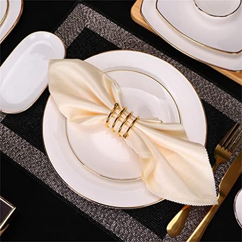 ygqzm מפית מתכת טבעת מסעדה מערבית שולחן מגבת מפיות אבזם מלון חתונה חתונה מפית אפית טבעת שלושה צבעים