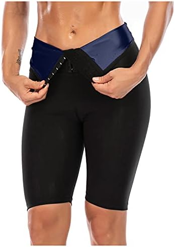 חותלות אימון לנשים מזיעה רזיה כושר בטן המותניים המותניים המותניים מכנסיים מכנסיים מכנסי אימון דחיסת