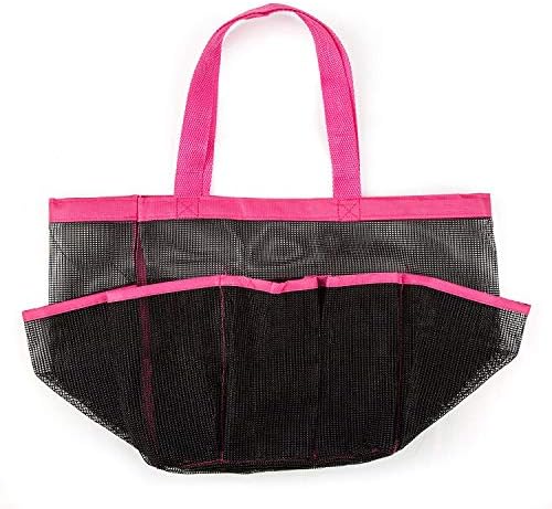 Baozoon Mesh Mech Caddy Tote, מעונות יבש מהיר תלוי מקלחת מקלחת עם 8 כיסי אחסון רשת, מארגני אמבטיה למעונות