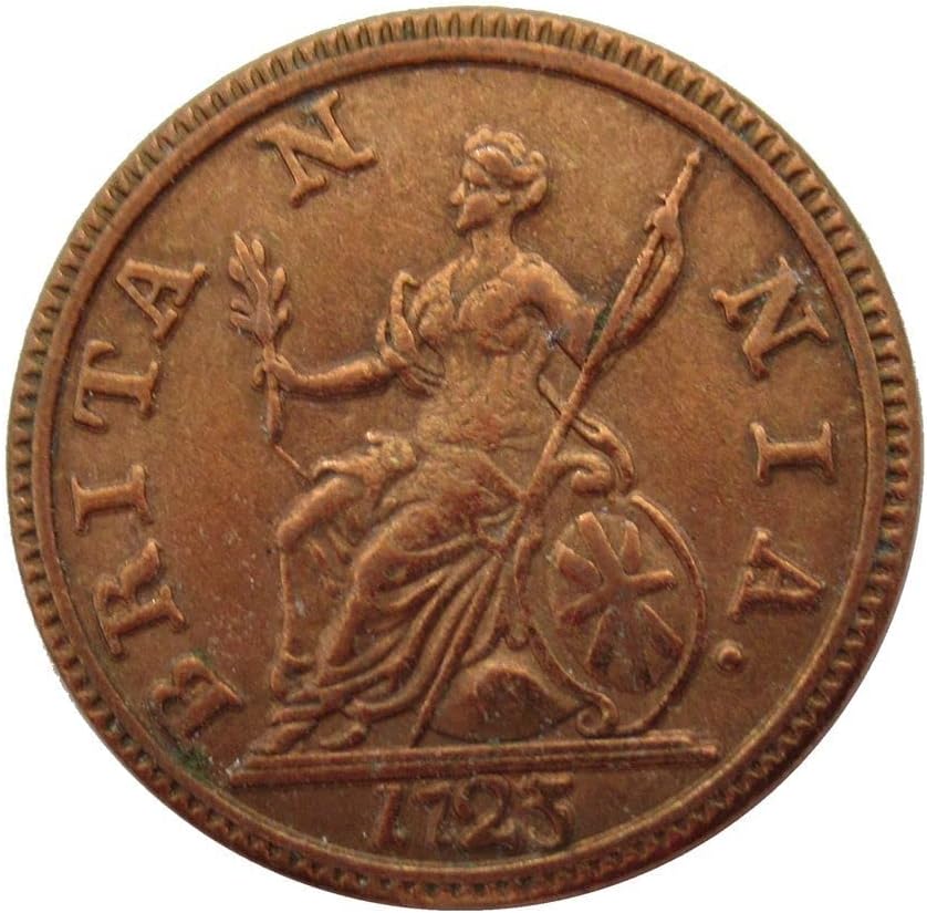 מטבעות נחושת בריטים 1719-1724 6 מטבעות זיכרון העותק זר
