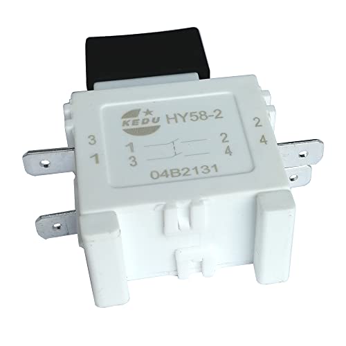 HY58-2 16A/19A 250V/125V 4PINS על כלי חשמל חשמלי כלים מתג ההדק לחצן עם פונקציית בלם, 2 חבילה