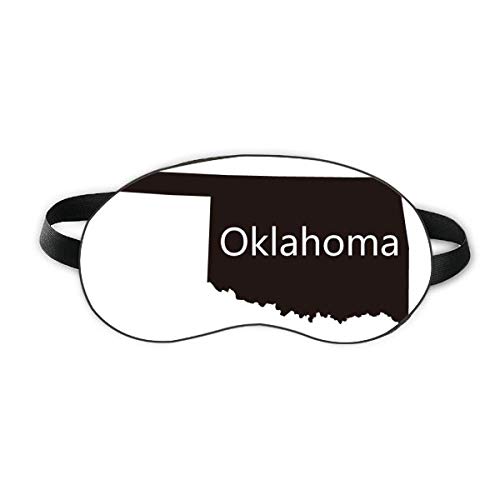 אוקלהומה אמריקה ארהב מפה מתאר מגן עיניים שינה עין רך עיוורון גוון עיוורון