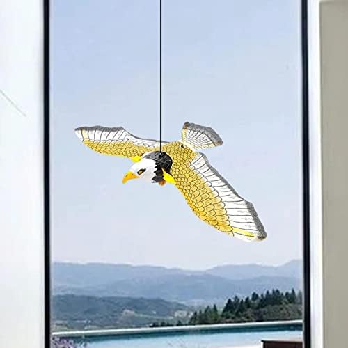 צעצוע ציפורים מעופף של Magideal חשמלי עם חוט תלייה לחיות מחמד תרגיל תמונה מציאותית בהרכבה קלה אוטומטית