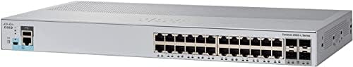 Cisco Catalyst WS-C2960L-24TS-LL מתג רשת, 24 יציאות Ethernet של Gigabit, 4 1G SFP