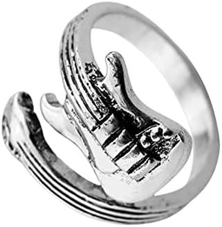 ABAODAM1PC יצירתי ליל כל הקדושים הנשף מוסיקה לגיטרה טבעת טבעת מסיבת ליל כל הקדושים לגברים נשים