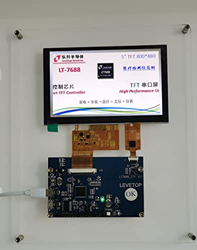 Anncus lt7688 ערכות הדגמה, עם פאנל TFT בגודל 5 אינץ '800 * 480 + CTP, RGB Demo UI -