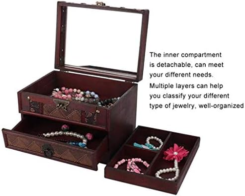 אירופאי סגנון עגיל מחזיק רב שכבתי שרשרת אחסון עגיל מיכל תיבת תכשיטי קופסות תכשיטים ארגונית