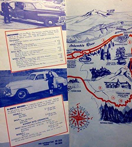 חוברת התיירות של פורטלנד אורגון משנות החמישים - הקו האפור