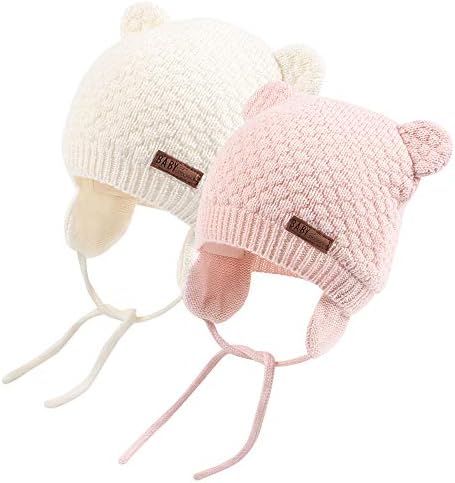 שיאוהוואנג כובע תינוק חמוד דוב חמוד פעוט כפה חום לסתיו לחורף