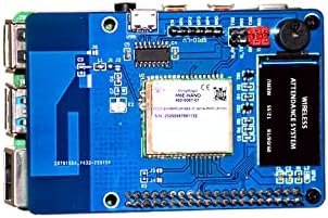 כובע UHF תדר גבוה במיוחד עבור פטל PI, קורא RFID של צריכת חשמל נמוכה קומפקטית עם תצוגת LCD 1.14 אינץ