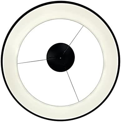 Eqlight Alom 48-Watt משולב LED שחור שחור 32 תליון מעגלי