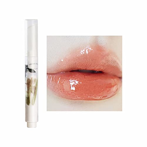 Xiahium Lip Gloss Seals דבש שפתון דבש עט עט לא דהייה לא דהייה כוס אטום למים מלבן שפתון אדום שפתון טבעי